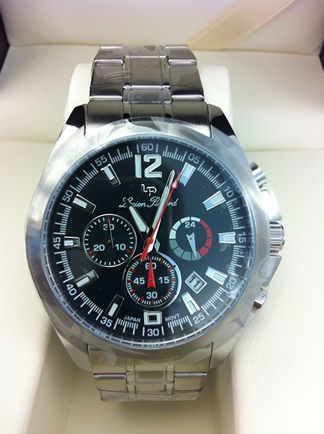 Lucien Piccard 28173BK Catalina Black Stainless Steel Men's Watch